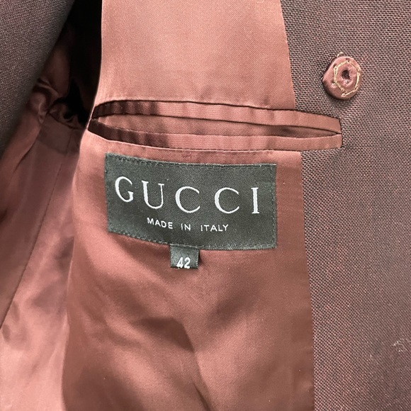 Gucci by Tom Ford F/W 1997 Sharkskin Coat and Skirt Set - Picture 6 of 16